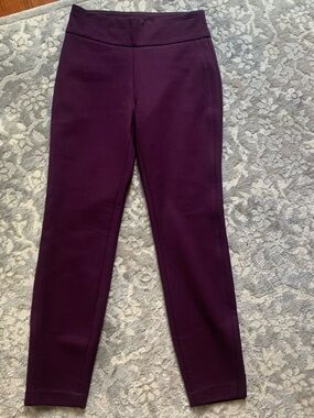 Express Women's Deep Plum High Rise Skinny Ankle Pants